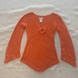 JLo loose knit top Size:8